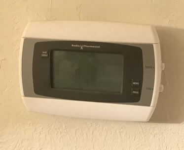 blank thermostat display